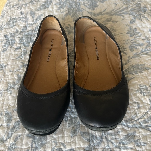 Lucky Brand Black Emmie Ballet Flats - Picture 1 of 8